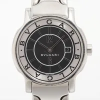 ブルガリ ソロテンポ ST29S SS QZ 黒文字盤
