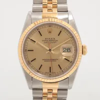 ロレックス デイトジャスト36 16233 SS×YG AT シャンパン文字盤