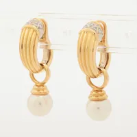 ノンブランド パール ダイヤ K18×Pt900