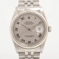 ロレックス デイトジャスト36 16234 SS×WG AT シルバー文字盤