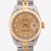 ロレックス デイトジャスト 69173G SS×YG AT シャンパン文字盤