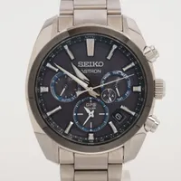 セイコー SBXC053 TI ソーラー 黒文字盤