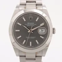 ロレックス デイトジャスト 126300 SS AT グレー文字盤