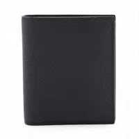 ヴァレクストラ レザー コンパクトウォレット ネイビー