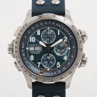 ハミルトン カーキ アビエーション H779060 SS×革 AT 青文字盤