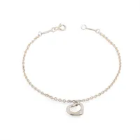 ティファニー オープンハート 925 ブレスレット シルバー