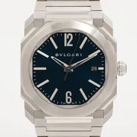 ブルガリ オクト BGO38S SS AT 青文字盤