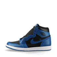 ナイキ AIR JORDAN 1 RETRO HIGH OG レザー ハイカットスニーカー ブルー Ａランク