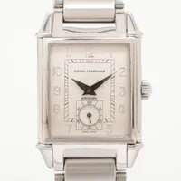 ジラールペルゴ ヴィンテージ 2593 SS AT シルバー文字盤