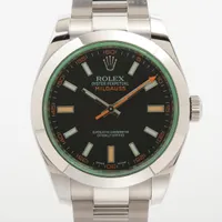 ロレックス ミルガウス 116400GV SS AT 黒文字盤