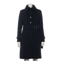 バーバリーロンドン ウール×アンゴラ コート 40 ブラック ABランクの