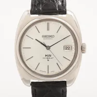 セイコー キングセイコー ハイビート 5625-7070 SS×社外革 AT シルバー文字盤