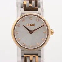 フェンディ フォーエバー SS×GP QZ シルバー文字盤