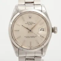 ロレックス オイスターパーペチュアルデイト 1500 SS AT シルバー文字盤