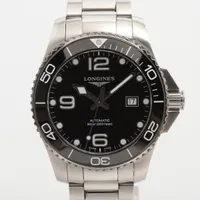 ロンジン ハイドロコンクエスト L3.782.4 SS AT 黒文字盤