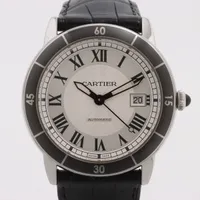 カルティエ ロンド クロワジエール WSRN0002 AT シルバー文字盤