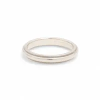 ティファニー ミルグレインバンド Pt950