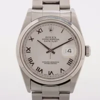ロレックス デイトジャスト 16200 SS AT シルバー文字盤