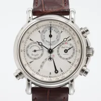 ポールピコ SS×革 AT シルバー文字盤