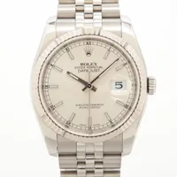ロレックス デイトジャスト36 116234 SS×WG AT シルバー文字盤