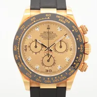 ロレックス コスモグラフデイトナ 116518LNG YG×ラバー AT シャンパン文字盤