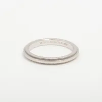 ティファニー ミルグレインバンド Pt950