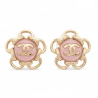 シャネル ココマーク GP×フェイクパール ピアス(両耳用) A24V ゴールド