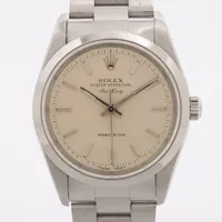 ロレックス エアキング 14000 SS AT シルバー文字盤