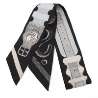 エルメス ツイリー シルク スカーフ ノワール