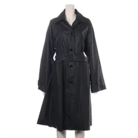 MM6 コットン トレンチコート 22AW 36 ブラック