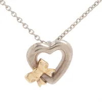 ティファニー ハートリボン 925×750 ネックレス ゴールド×シルバー