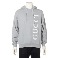 グッチ コットン パーカー S グレー