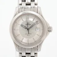 オメガ シーマスター SS QZ シルバー文字盤