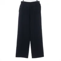 シャネル ココボタン ウール スラックス 97C 40 ブラック