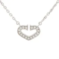 カルティエ Cハート ダイヤ 750(WG)