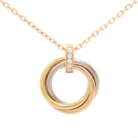 カルティエ トリニティ クラッシュ ダイヤ リング 750 50 YG×PG×WG