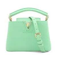 ヴィトン キュイール トリヨン カプシーヌMINI M59928 グリーン