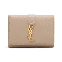 サンローランパリ Vステッチ INN403943 レザー コンパクトウォレット