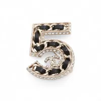 シャネル ココマーク No.5 GP×ラインストーン ブローチ B23P ゴールド