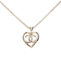 シャネル ココマーク ハート GP ネックレス B22P ゴールド