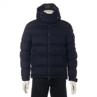 モンクレール MONTGENEVRE ウール ダウンジャケット 18年 1 ネイビー