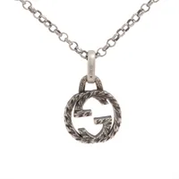 グッチ インターロッキングG 925 ネックレス シルバー