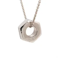 ヴェルサーチ メデューサ グレカ メタル ネックレス シルバー