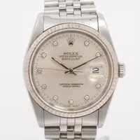 ロレックス デイトジャスト36 16234G SS×WG AT シルバー文字盤