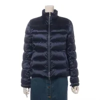 プラダ トライアングルロゴ ナイロン ダウンジャケット 19年 42 ネイビー