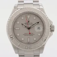 ロレックス ヨットマスター40 16622 SS×PT AT シルバー文字盤