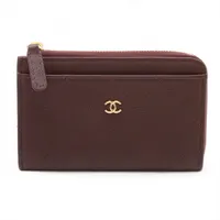 シャネル マトラッセ レザー ブラウン ゴールド金具