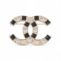 シャネル ココマーク GP×ラインストーン×カラーストーン ピアス(両耳用