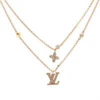 ヴィトン ネックレス レディLV M01845 GP ネックレス TE3274 ゴールド