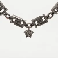 ヴェルサーチ メタル ネックレス ガンメタリック